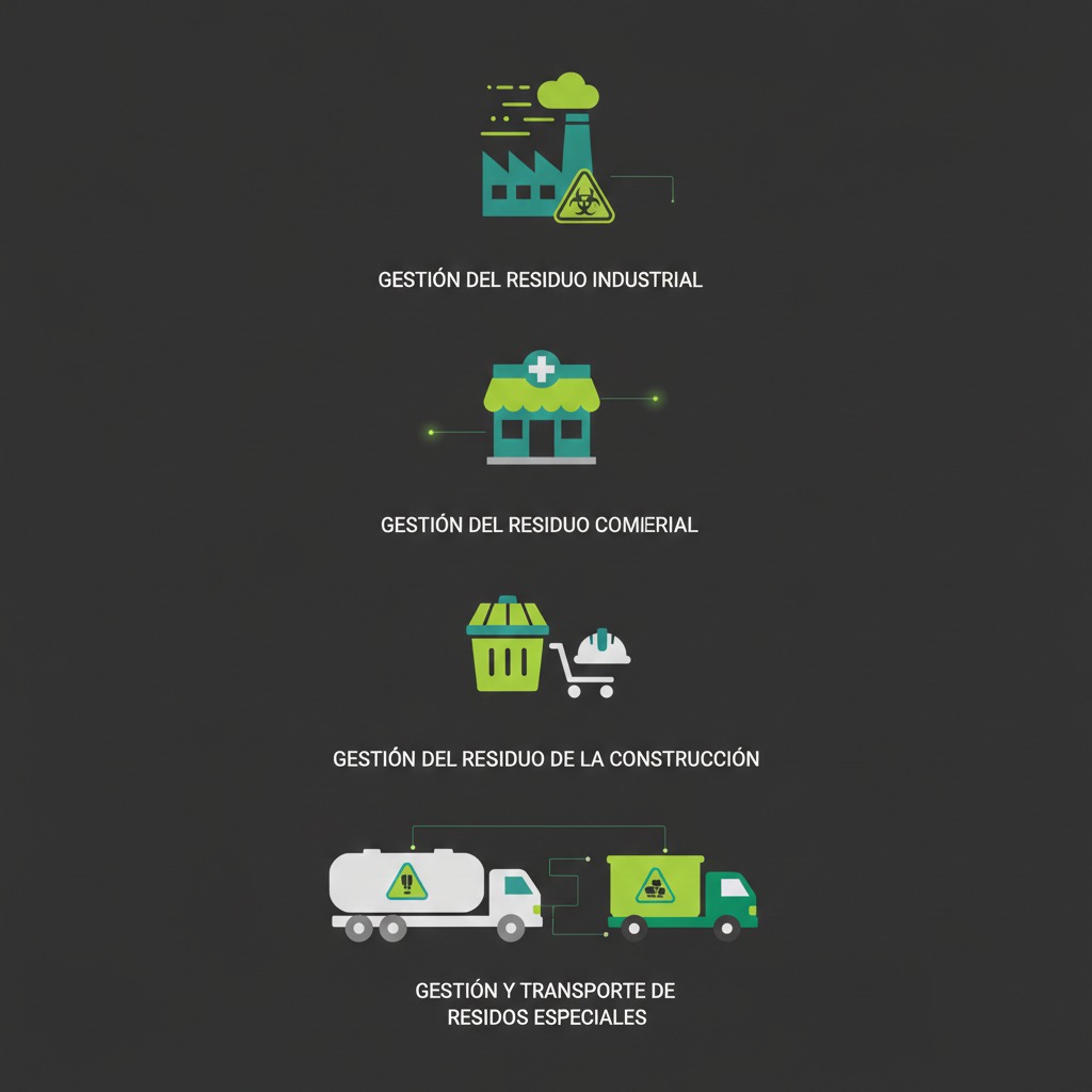 Equipo gestor de residuos industriales en Barcelona — empresa de residuos